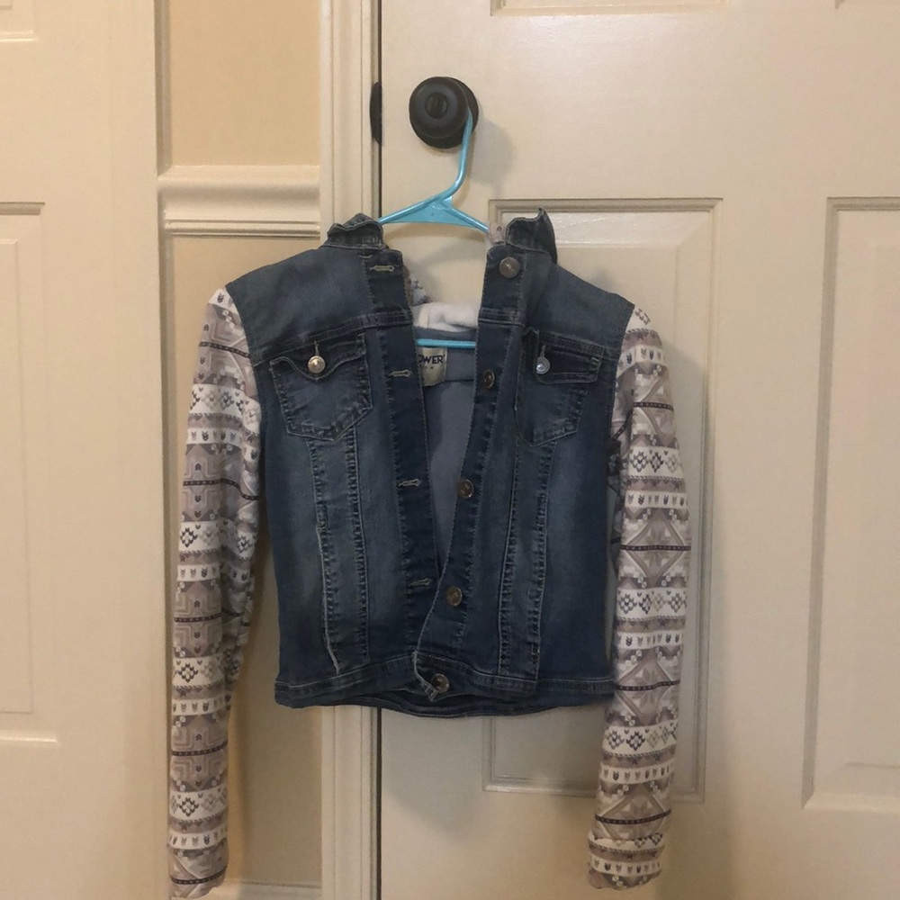 Soft Jean jacket hoodie!